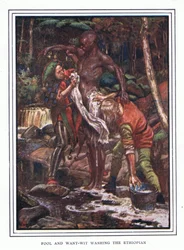 El Tonto y el Necio lavando al Etíope